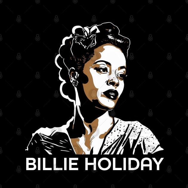 Bille Holiday Golden Singer by UrbanLifeApparel