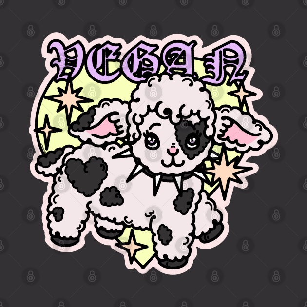 VEGAN cute lamb by chiaraLBart