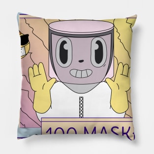 I survived 100 masked school days Pillow