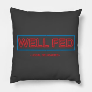 Well Fed Logo Tee Webshow Pillow