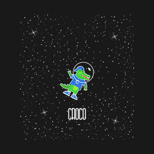 Space CROCODILE-FUNNY CROCODILE IN SPACE T-Shirt