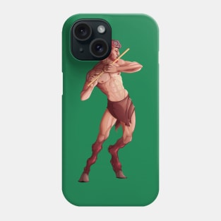 faun playing flute Phone Case