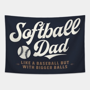 Softball Dad Tapestry