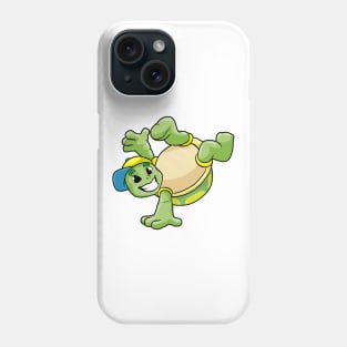 Turtle at Hip Hop break dance with Cap Phone Case