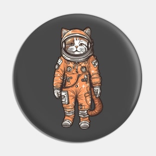 Astronaut cat Pin