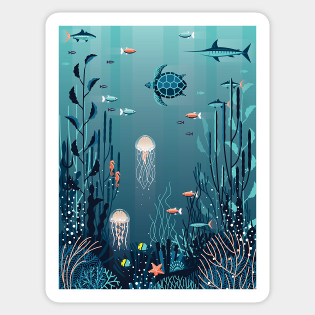 Marine Life - Ocean - Sticker