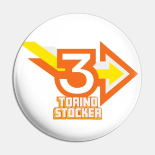 1977 - Torino Stocker Stacked (White) Pin