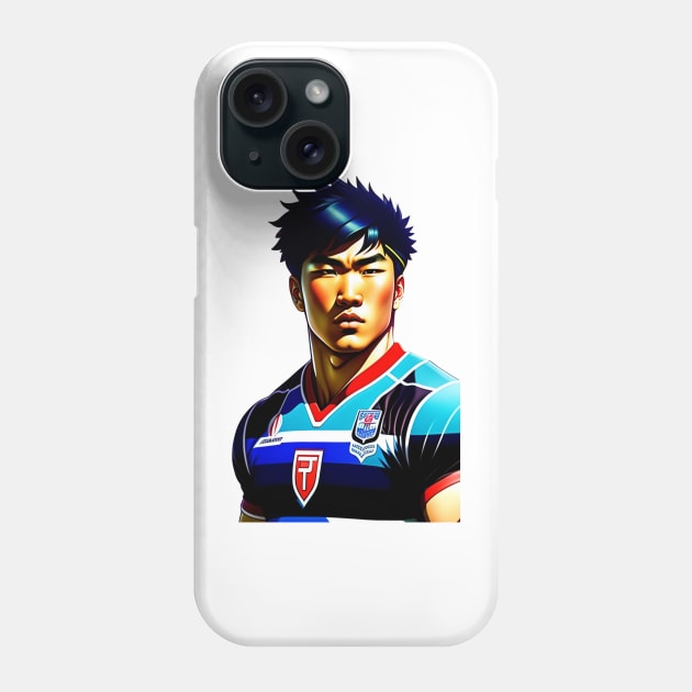 Japanese Rugby Player Phone Case by ArtShare