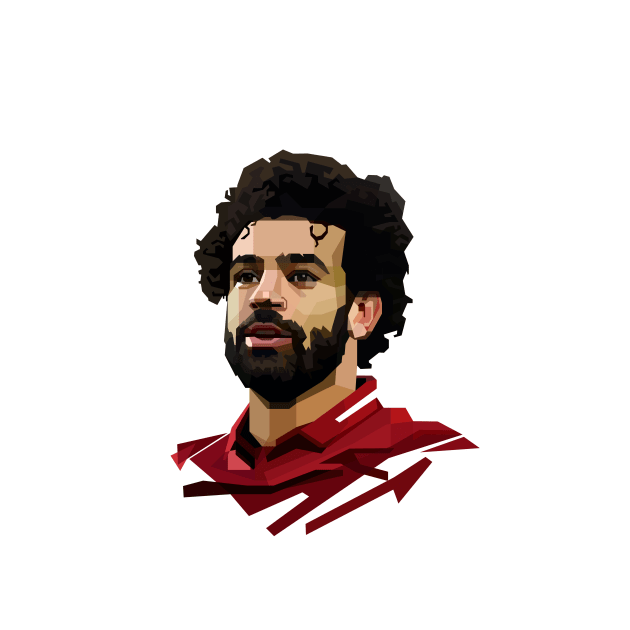 Mo Salah Skintone Art by wpapkoo