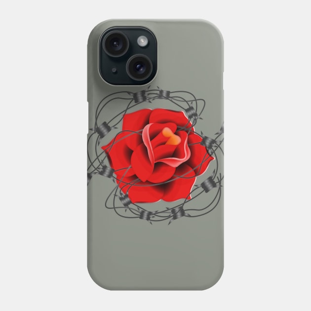 Tangled Rose Phone Case by HelenDesigns