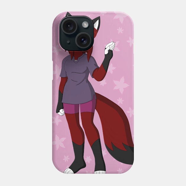 Rubi Wave Phone Case by Firestorm Fox