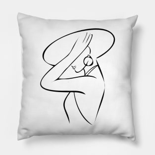 Beauty Body Line Art Pillow