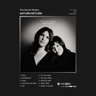 The Secret Sisters - Saturn Return Tracklist Album T-Shirt