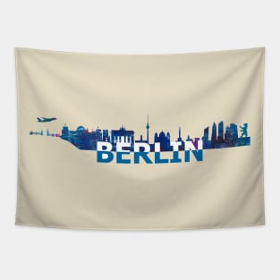 Berlin Skyline Tapestry