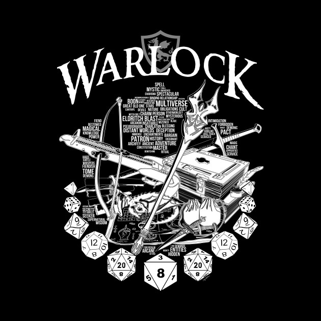 RPG Class Series: Warlock - White Version - Warlock - Phone Case