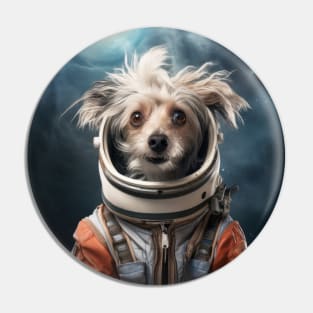 Astro Dog - Chinese Crested Pin