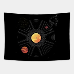 Solar system turntable Tapestry