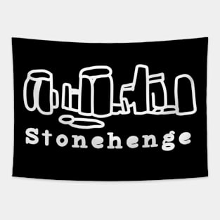 Funny Stonehenge England Summer Travel Vintage Tapestry