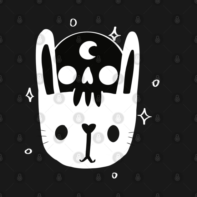 harajuku cute bunny skull by ISFdraw