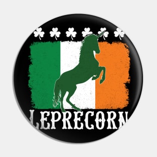 Leprecorn Irish Unicorn St Patricks Day 2018 Pin