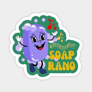 Soaprano Retro Soap Mascot Soprano Magnet