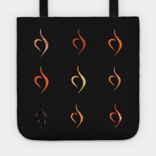 Orange Eating Disorder Recovery Sticker Pack Tote