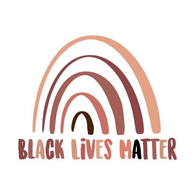 Black Lives Matter Black brown melanin rainbow by MimiS