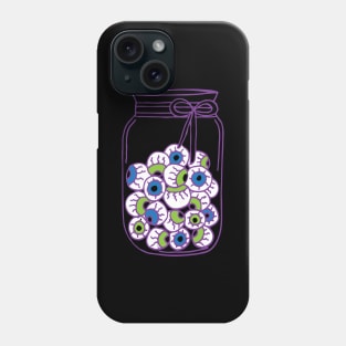 Creepy Jar of Eyeballs Phone Case