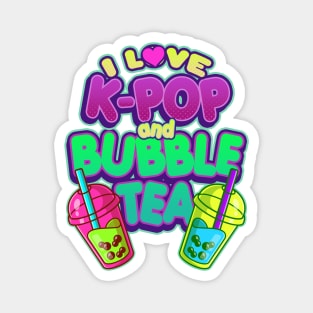 K-Pop & Bubble Tea Magnet