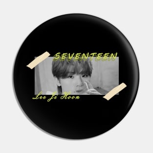 Kpop Design Woozi Seventeen Pin