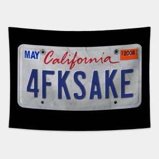 4FKSAKE License Plate Tapestry