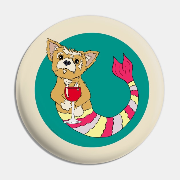 Ralph the Yorkie Pin by abrushwithhumor