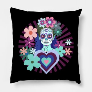 Dreams of La Catrina. No.1 - Twilight Variation Pillow