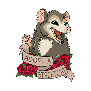 Possum - Adopt a street cat T-Shirt