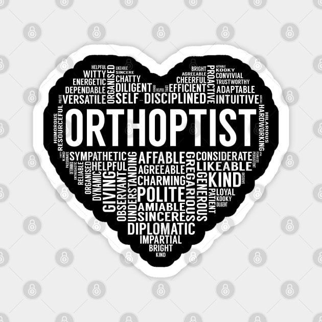 Orthoptist Heart Magnet by LotusTee