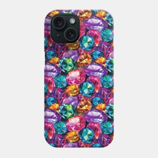 Shiny Colorful Gems Phone Case