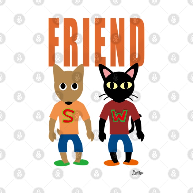 Friend Cat and Dog by BATKEI