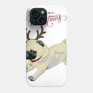 Merry Christmas Pug Phone Case