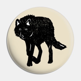 Black Wolf Pin