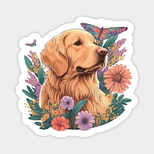 Golden Retriever Magnet