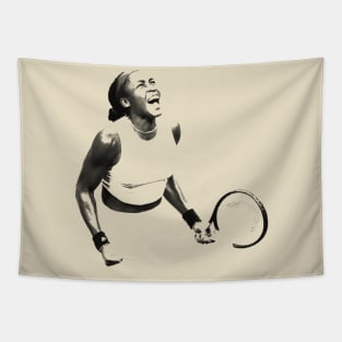 Coco Gauff - Pencil Drawing Style Tapestry