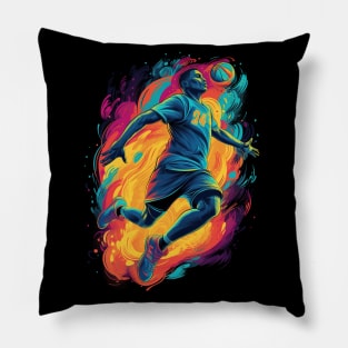 Basketball Player Illustration Pillow