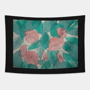 unique contempory floral pattern Tapestry