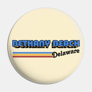 Bethany Beach, Delaware / / Retro Style Design Pin