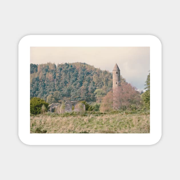 Monastery Ruins (Vintage) Magnet by Victorious Maximus