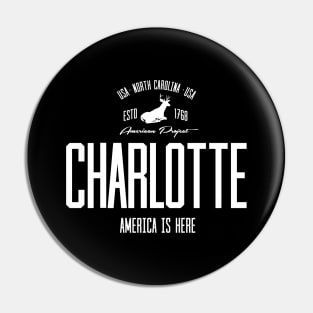 USA, America, Charlotte, North Carolina Pin