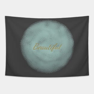 Beautiful Gold Typography  Art Minimal Design Tapestry