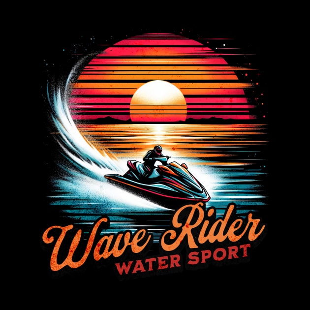 Wave Rider Water Sport Jetski Design by Miami Neon Designs