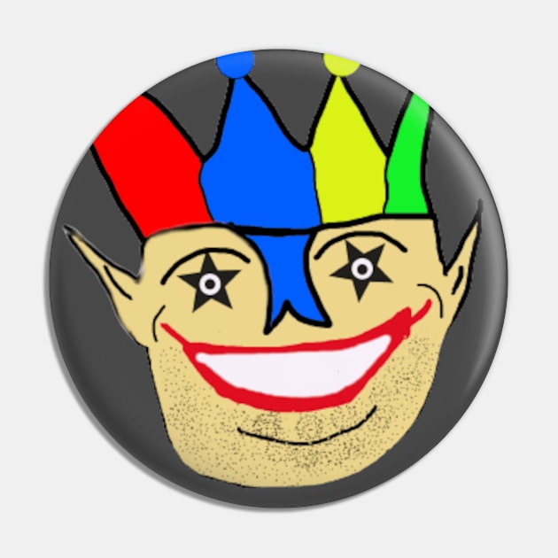 Creepy Harlequin Pin by sell stuff cheap