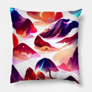 River of Hope Fluid Abstract Pattern Pillow